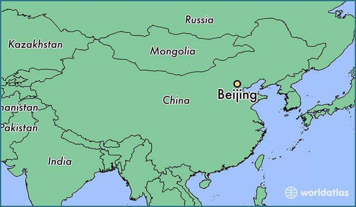 中国北京世界地图