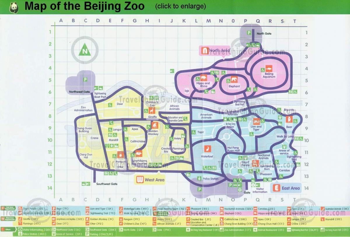 地图的北京动物园