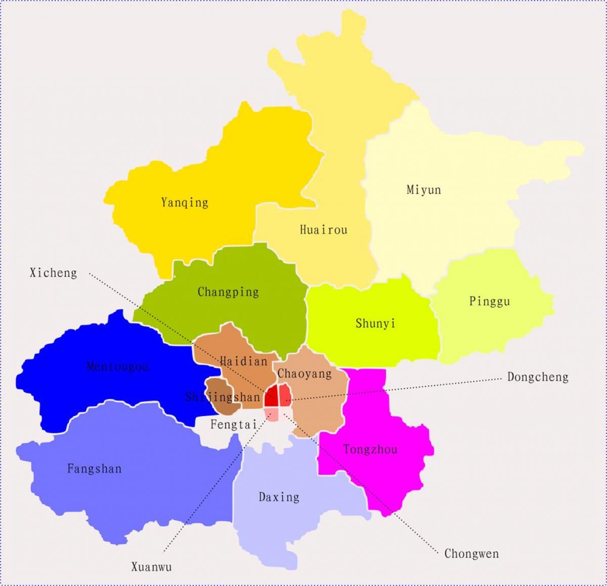 北京的中国地图