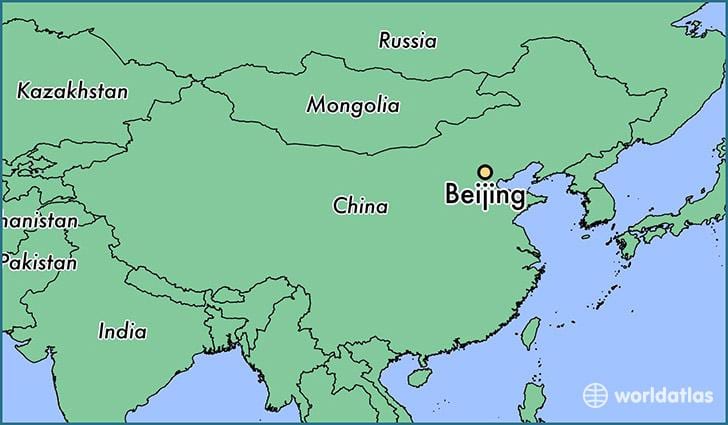地图中国表示，北京
