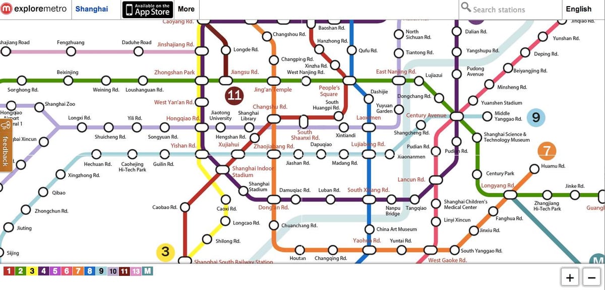 探索北京的地铁图