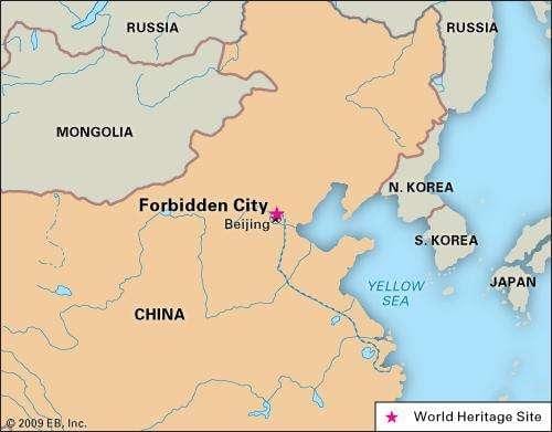 紫禁城的中国地图