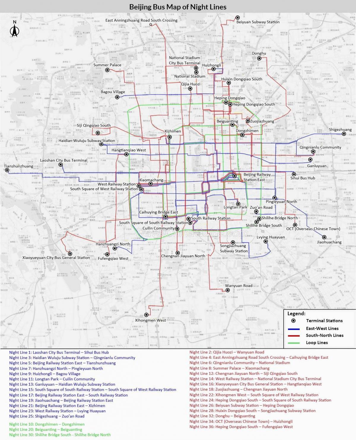 北京公交路线图