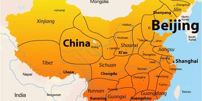 北京在地图上