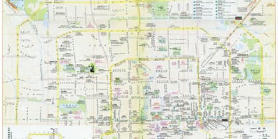 北京的观光的地图