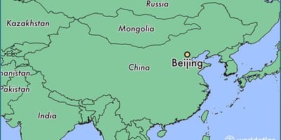 地图中国表示，北京