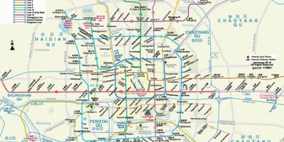 北京的地铁图