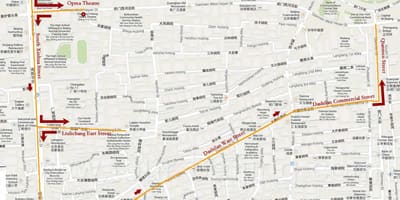 地图的北京徒步旅行 
