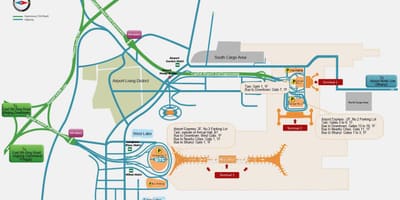 北京机场终端的地图